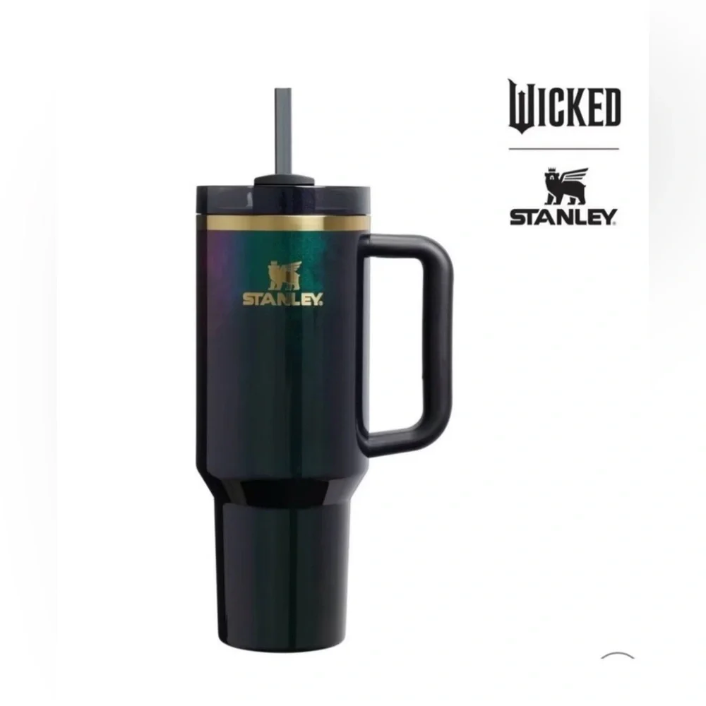 Stanley 40 Oz Stainless Steel H2.0 Flowstate Quencher Tumbler Elphaba For Good. - Picture 1 of 4
